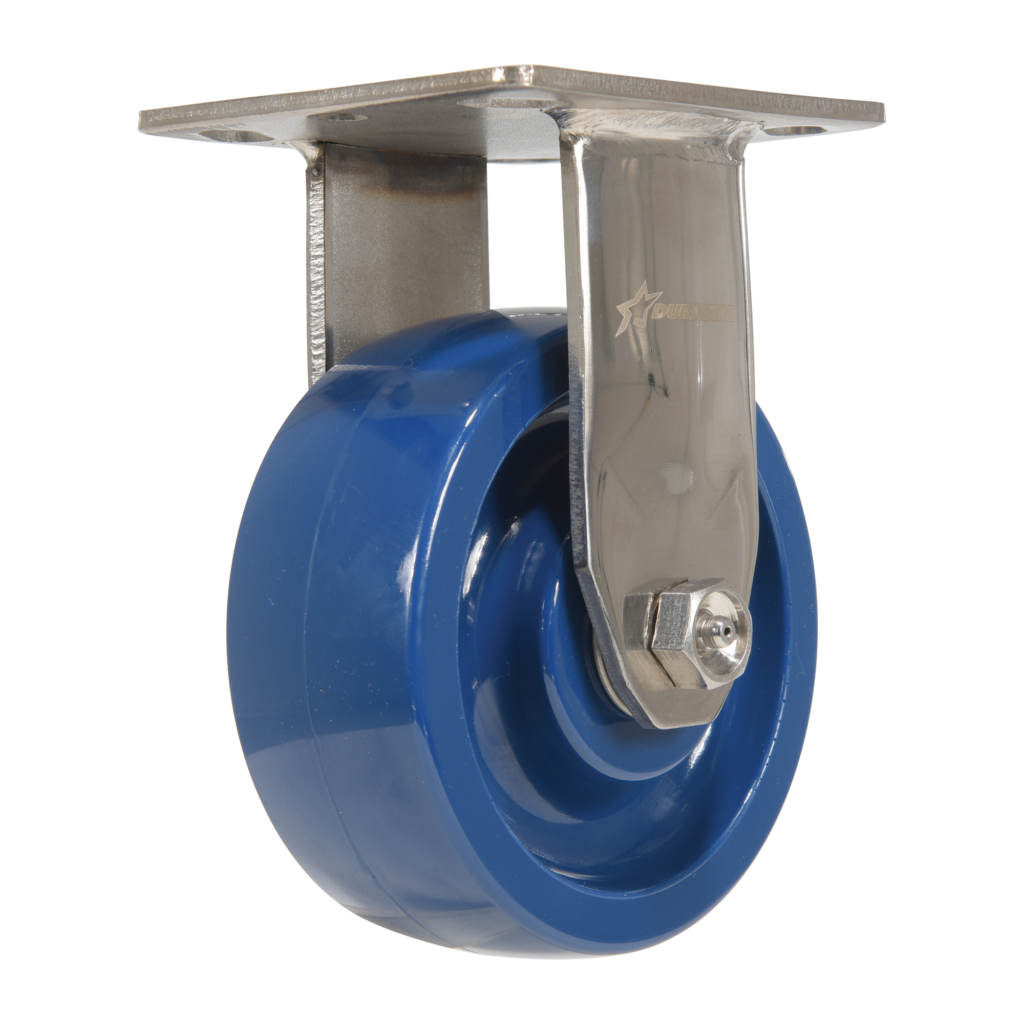 Vestil Solid Polyurethane Rigid Caster 5 In. Diameter x 2 In. Width 1000 Lb. Capacity Dark Blue